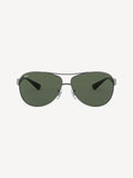 Ray-Ban schwarze Sonnenbrille mit Metallrahmen, UK Version