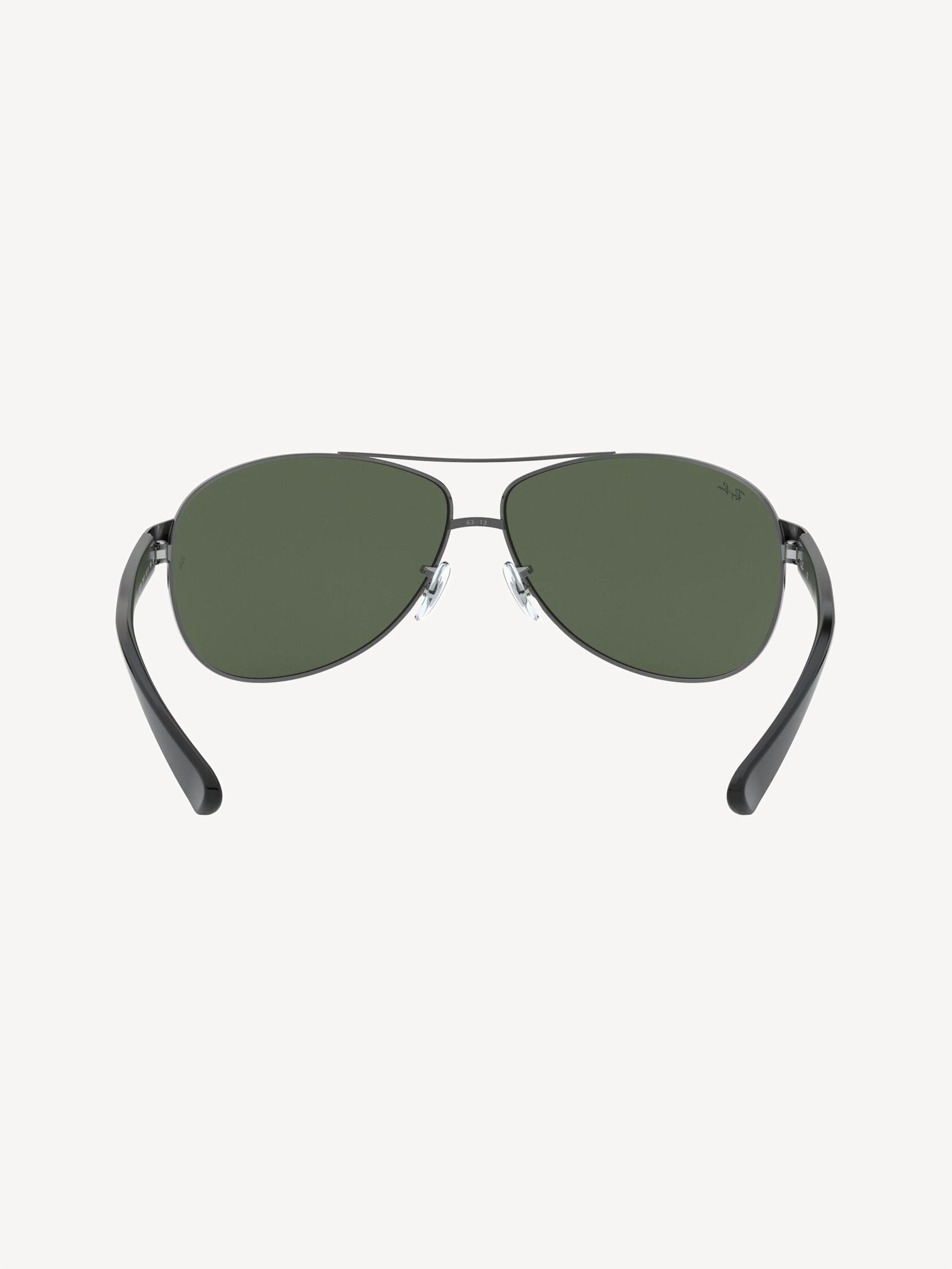 Ray-Ban schwarze Sonnenbrille mit Metallrahmen, UK Version