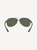 Ray-Ban schwarze Sonnenbrille mit Metallrahmen, UK Version