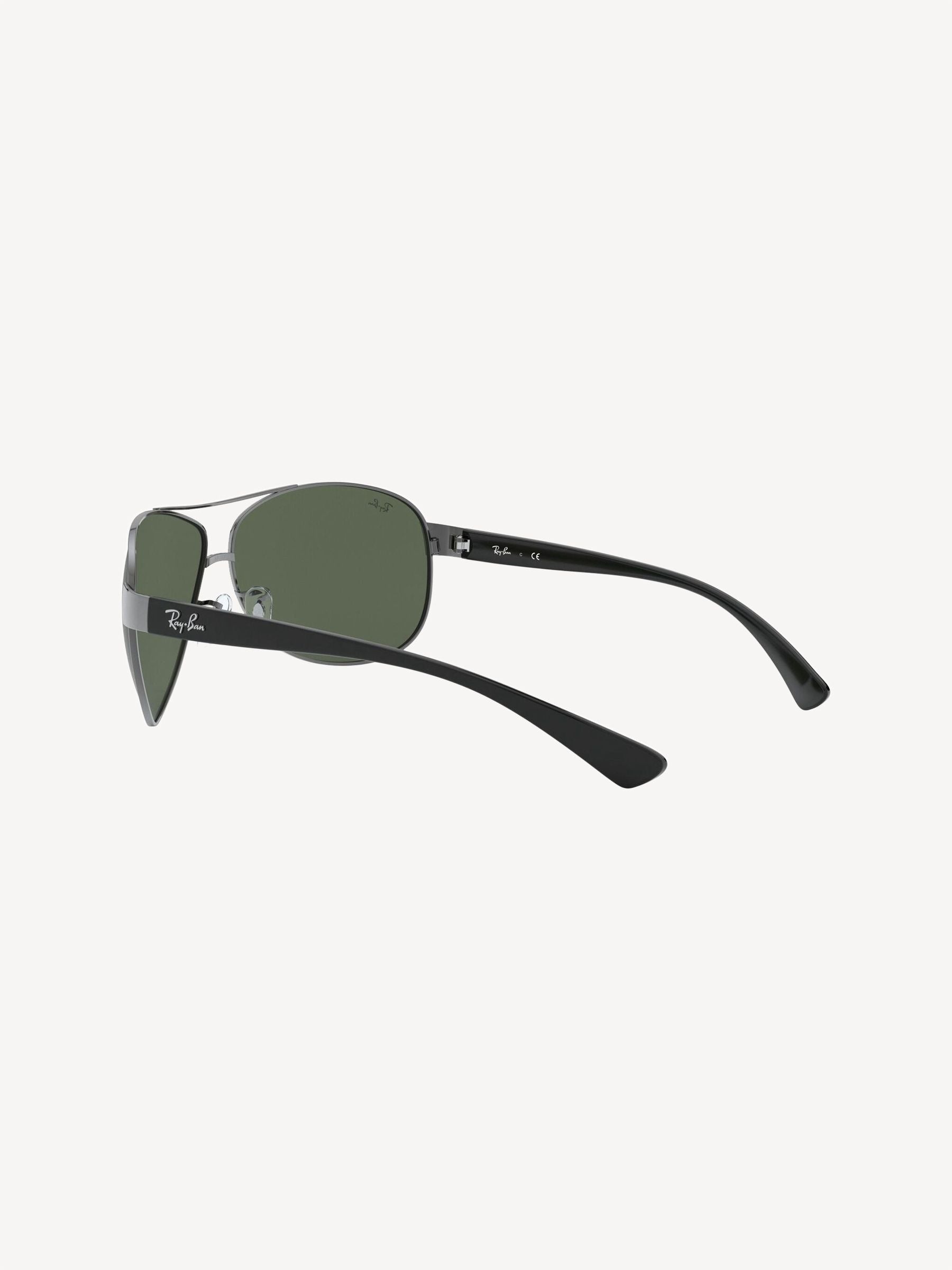 Ray-Ban schwarze Sonnenbrille mit Metallrahmen, UK Version