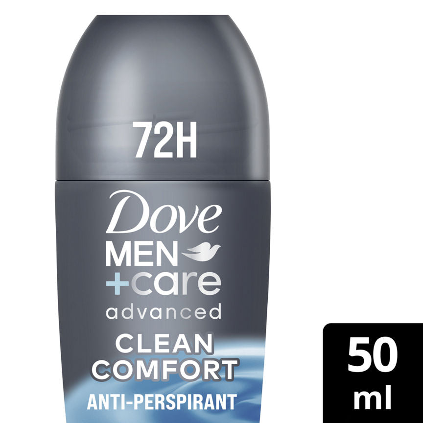 Dove Men+Care Advanced Antiperspirant Deodorant Roll On Clean Comfort GOODS ASDA   