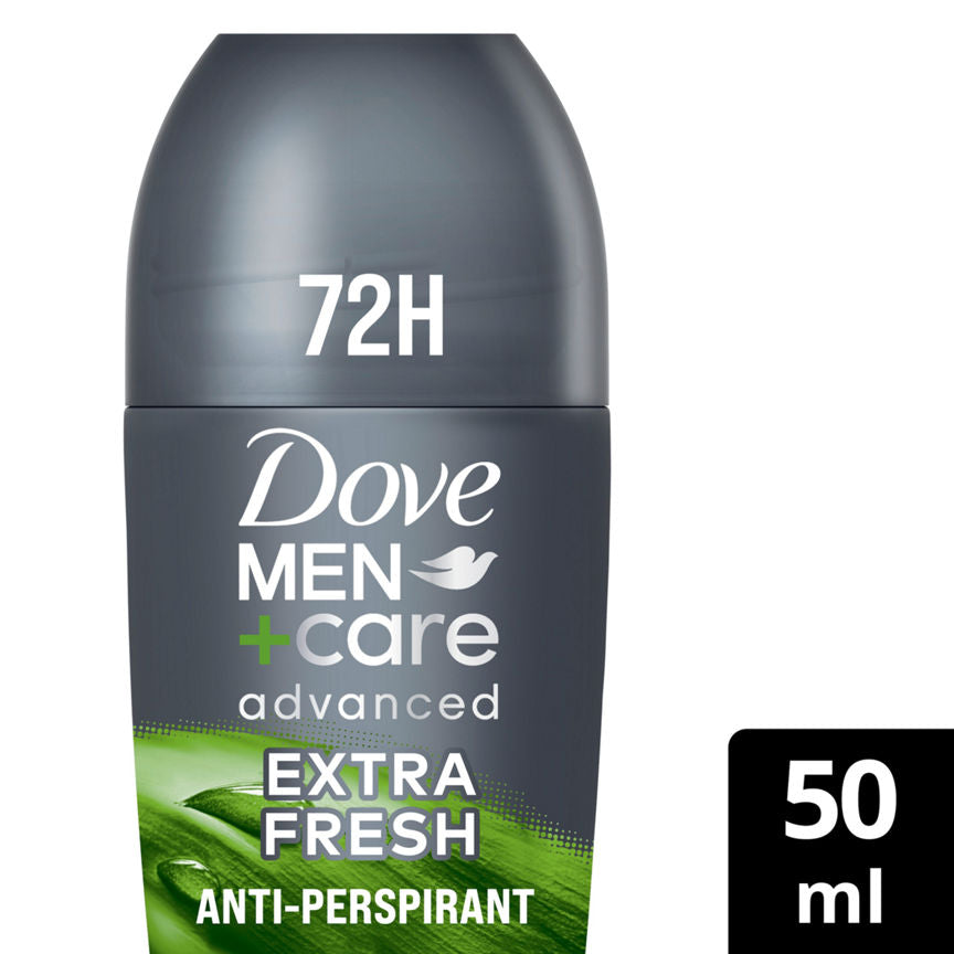 Dove Men+Care Advanced Antiperspirant Deodorant Roll On Extra Fresh GOODS ASDA   