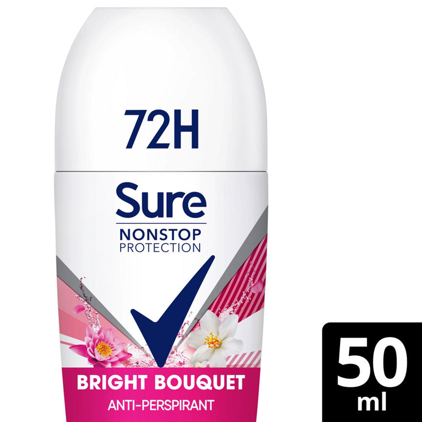 Sure Women Antiperspirant Deodorant Roll On Nonstop Bright Bouquet GOODS ASDA   