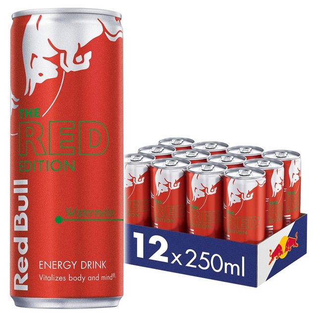 Red Bull Energy Drink Red Edition Watermelon   12 x 250ml