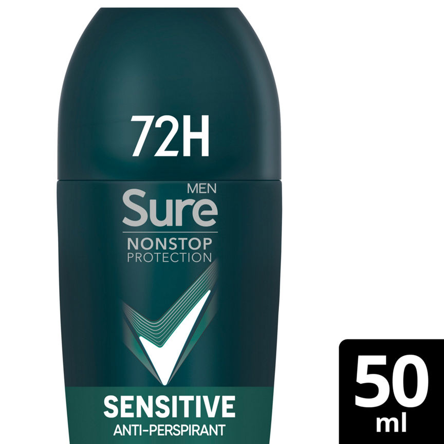 Sure Men Antiperspirant Deodorant Sensitive 50 ml GOODS ASDA   