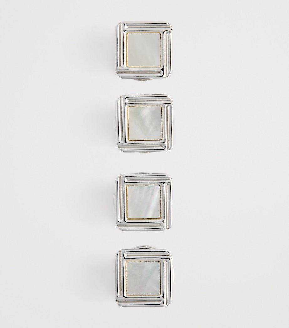 Babette Wasserman Celtic mother of pearl cufflinks 2.2cm (British brand)