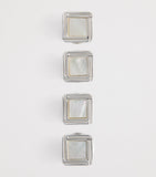 Babette Wasserman Celtic mother of pearl cufflinks 2.2cm (British brand)