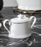 Villeroy & Boch bone porcelain Château Septfontaines sugar bowl (British brand)