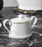 Villeroy & Boch bone porcelain Château Septfontaines sugar bowl (British brand)