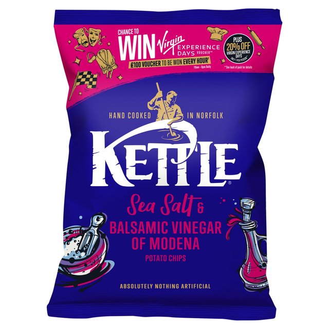 KETTLE Chips Sea Salt & Balsamic Vinegar of Modena   130g GOODS M&S   