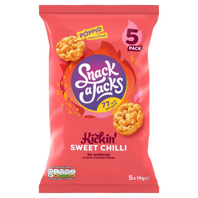 Snack a Jacks Sweet Chilli Multipack Rice Cakes   5 per pack GOODS M&S   