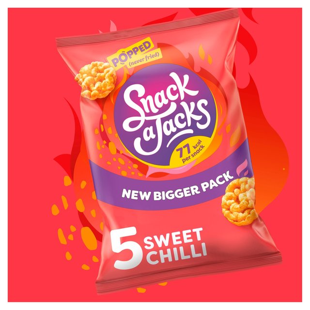 Snack a Jacks Sweet Chilli Multipack Rice Cakes   5 per pack GOODS M&S   