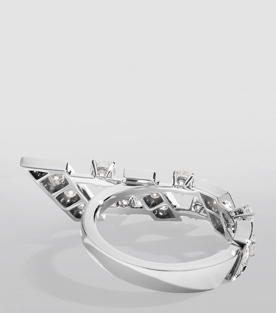 Marli New York Fifth Avenue white gold diamond ring, UK version