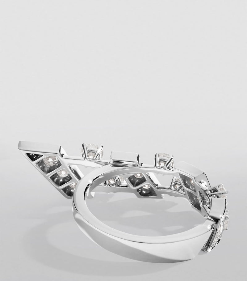 Marli New York Fifth Avenue white gold diamond ring, UK version