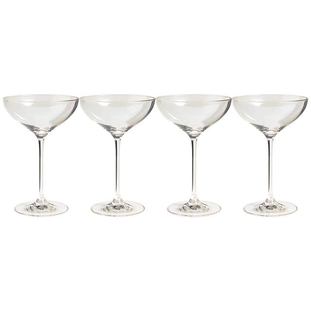 M&S The Sommelier's Edit Set of 4 Champagne Saucers 'One Size Clear   4 per pack GOODS M&S   