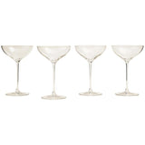 M&S The Sommelier's Edit Set of 4 Champagne Saucers 'One Size Clear   4 per pack GOODS M&S   