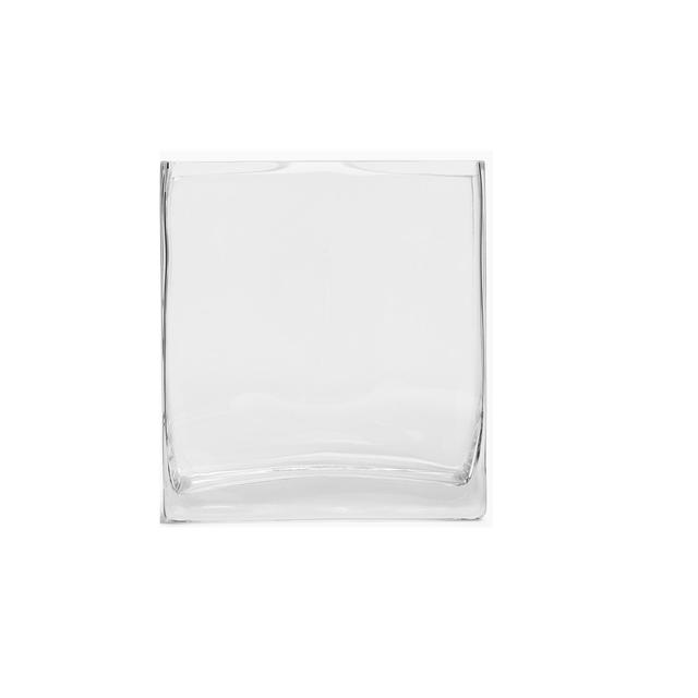 M&S Medium Cube Vase 'One Size Clear GOODS M&S   