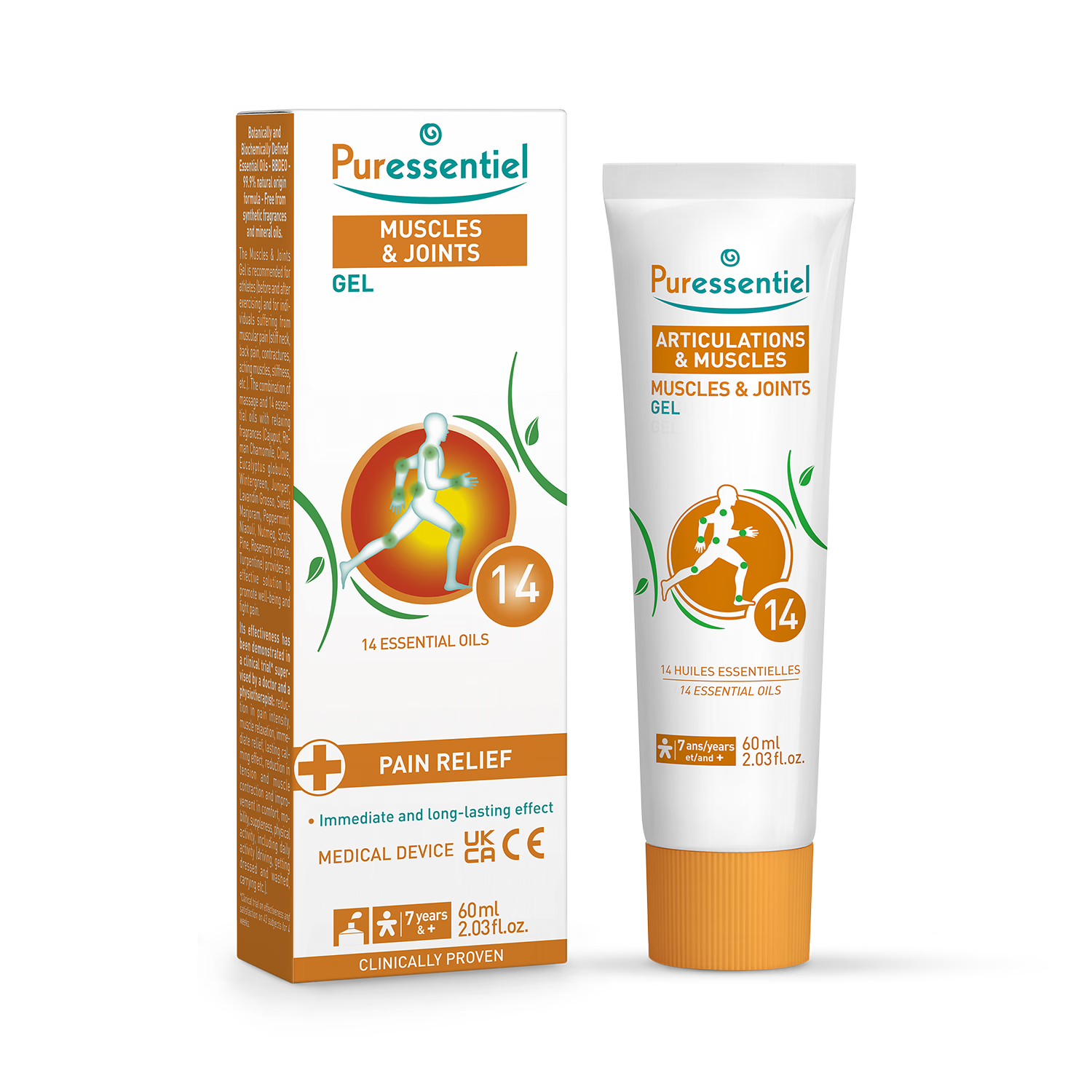 Puressentiel Muscle and Joints Gel 60ml, imported from the UK