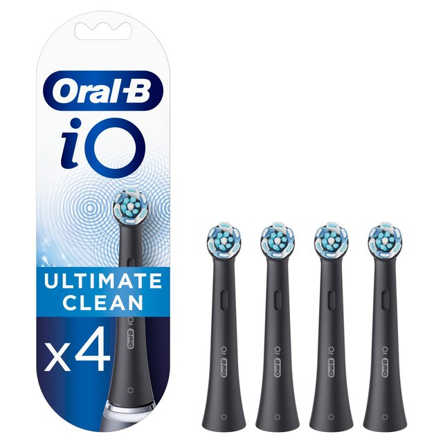 Oral-B iO Ultimate Clean Black Electric Toothbrush Heads    4 per pack GOODS M&S   