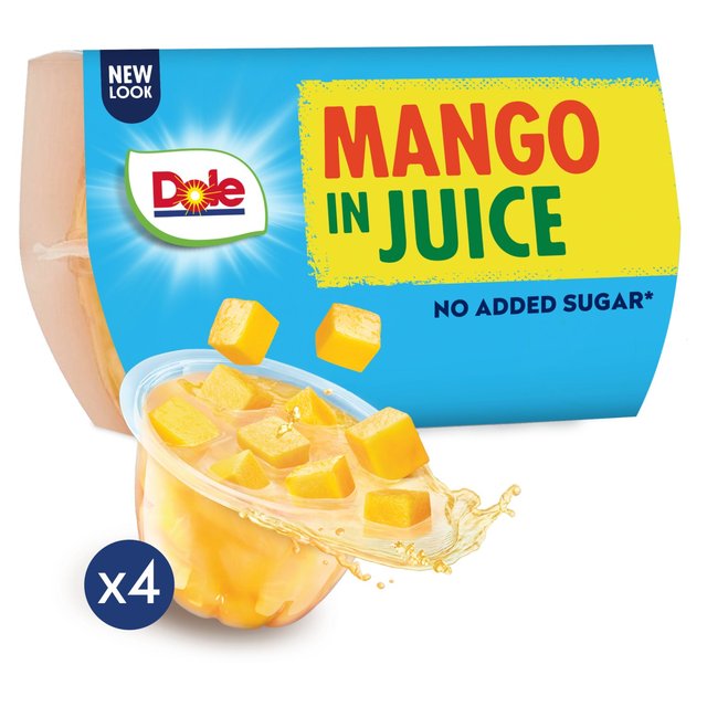 Dole Diced Mango in Juice Multipack   4 x 113g GOODS M&S   