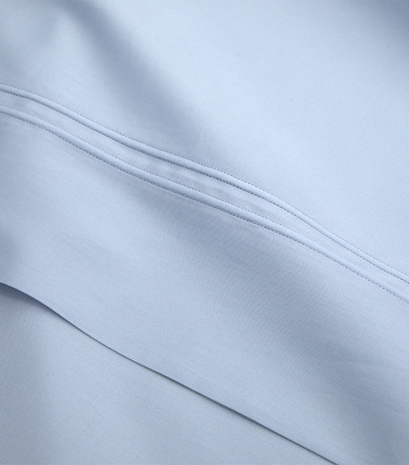 Yves Delorme Triomphe Celeste Double Flat Sheet 240cm x 295cm (British brand)