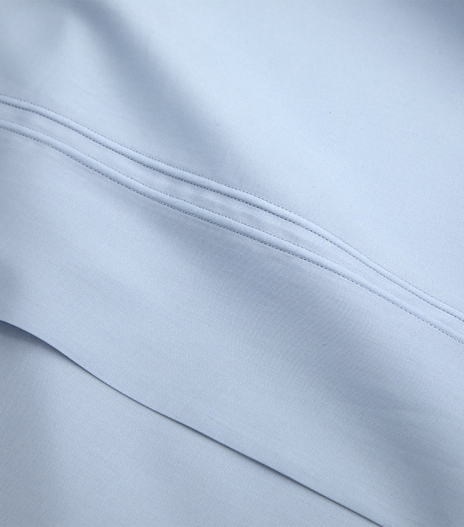 Yves Delorme Triomphe Celeste Double Flat Sheet 240cm x 295cm (British brand)