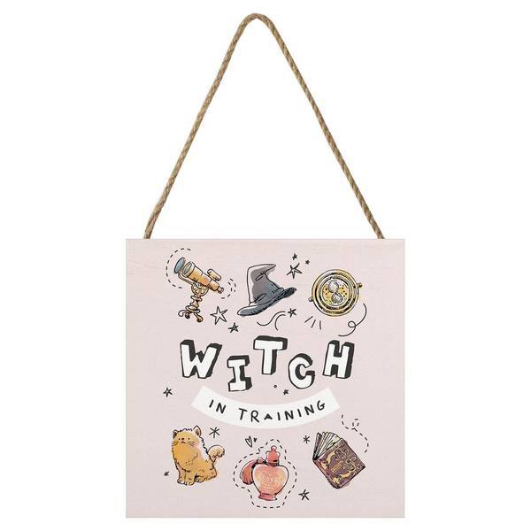 Harry Potter Witch In Training wooden block, imported from the UK