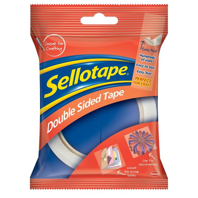 Sellotape Double Sided 12mm   33m