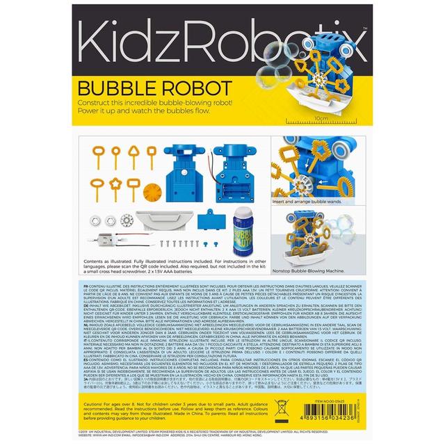 KidzRobotix Bubble Robot   6 per pack GOODS M&S   