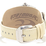 Chronotech beige mens watch leather strap, UK version