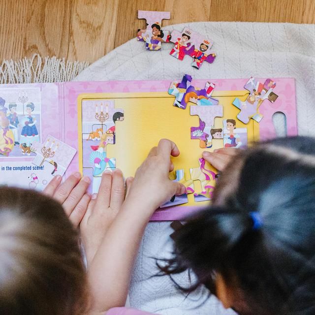 Melissa & Doug  Take Along Magnetic Jigsaw Puzzles - Princesses