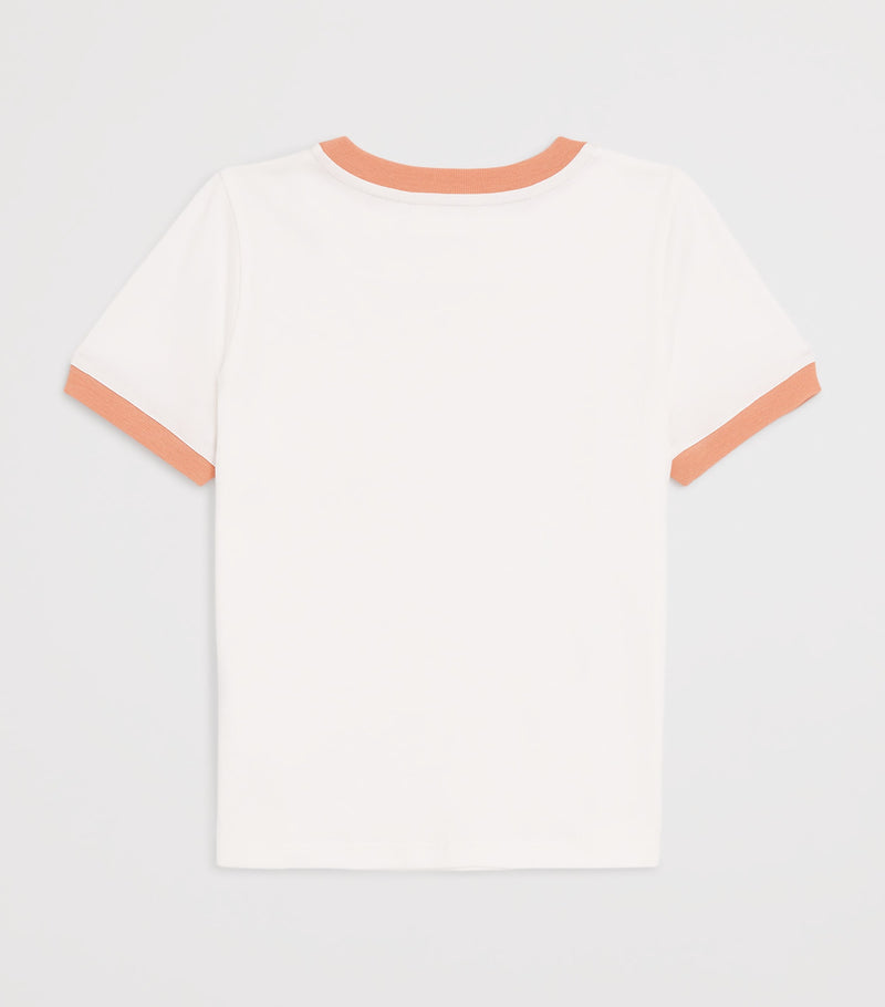 Chloé Kids Contrast-Trim Logo T-Shirt 4-14 Years - British product