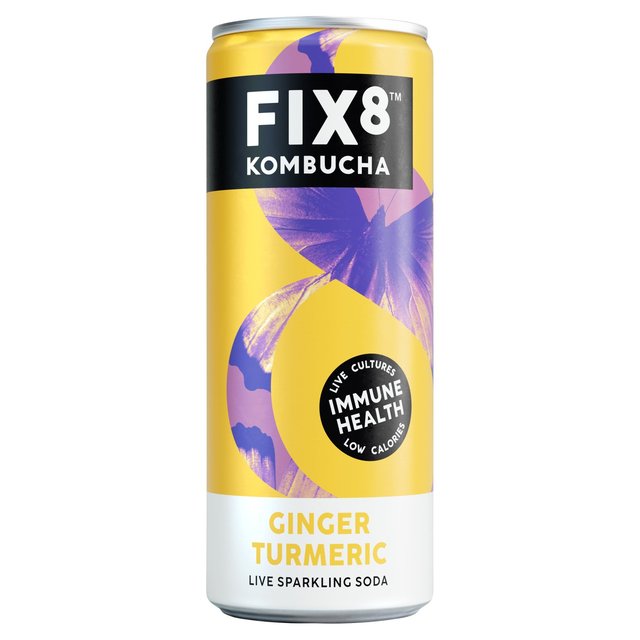 Fix8 Ginger Turmeric Kombucha   250ml GOODS M&S   