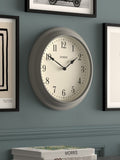 Jones Clocks grey classic wall clock, UK version
