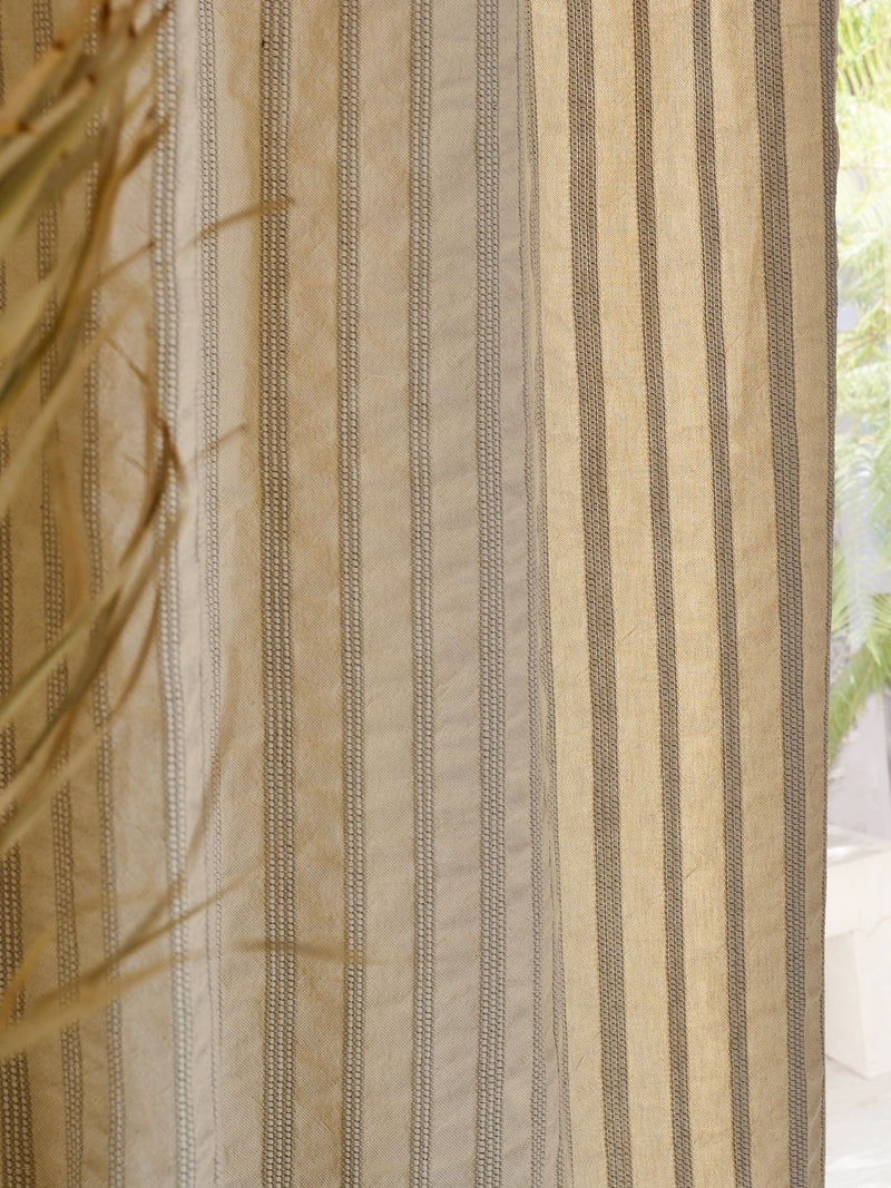 French Connection Zulu textured stripe eyelet curtain, imported from the UK