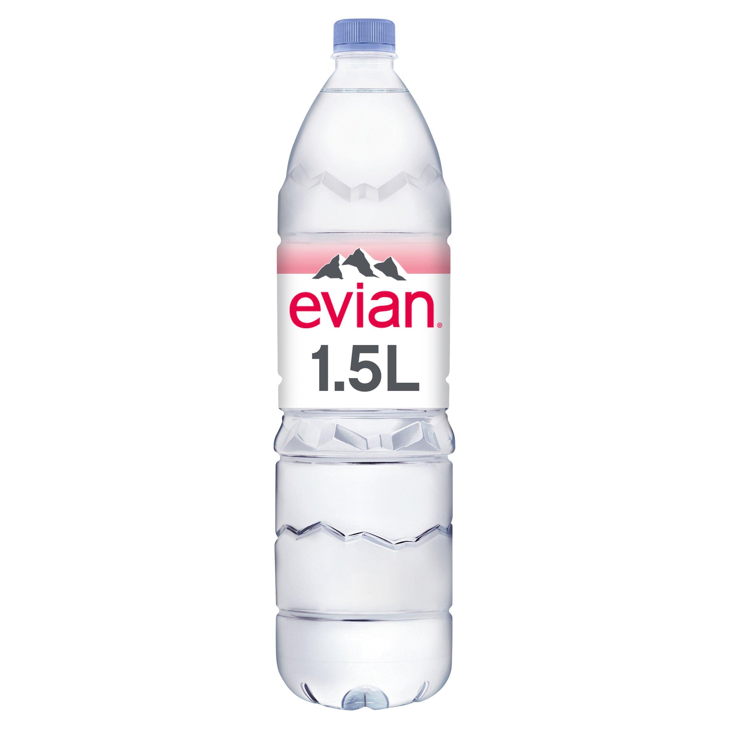 Evian Natural Bottled Mineral Still Water 1.5L Special offers Sainsburys   