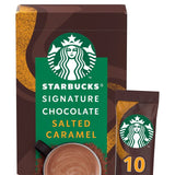 Starbuck Signature Salted Caramel Hot Chocolate Powder Sachets   10 per pack GOODS M&S   