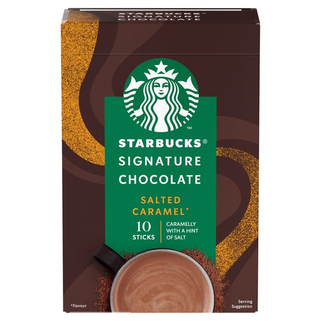 Starbuck Signature Salted Caramel Hot Chocolate Powder Sachets   10 per pack