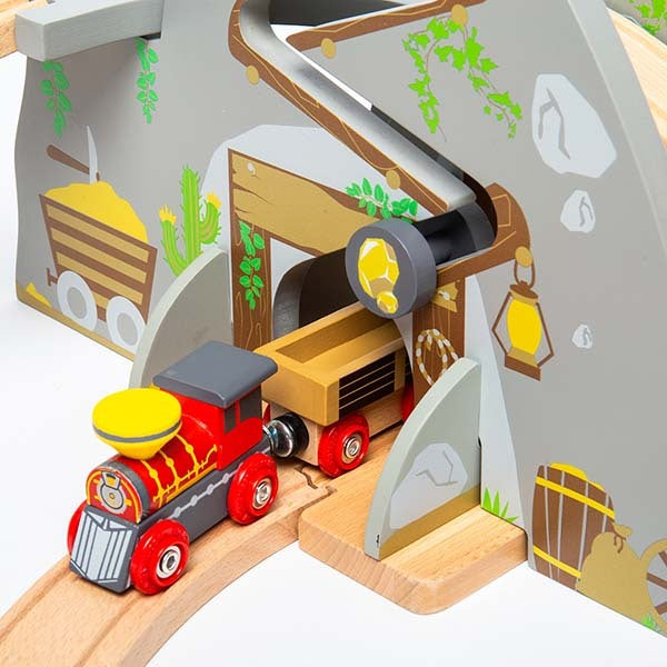 Bigjigs Rail Wooden Wild West Train Set, 62 Play Pieces GOODS Superdrug   