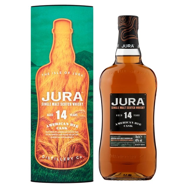 Jura 14 Year Old American Rye Whiskey   70cl