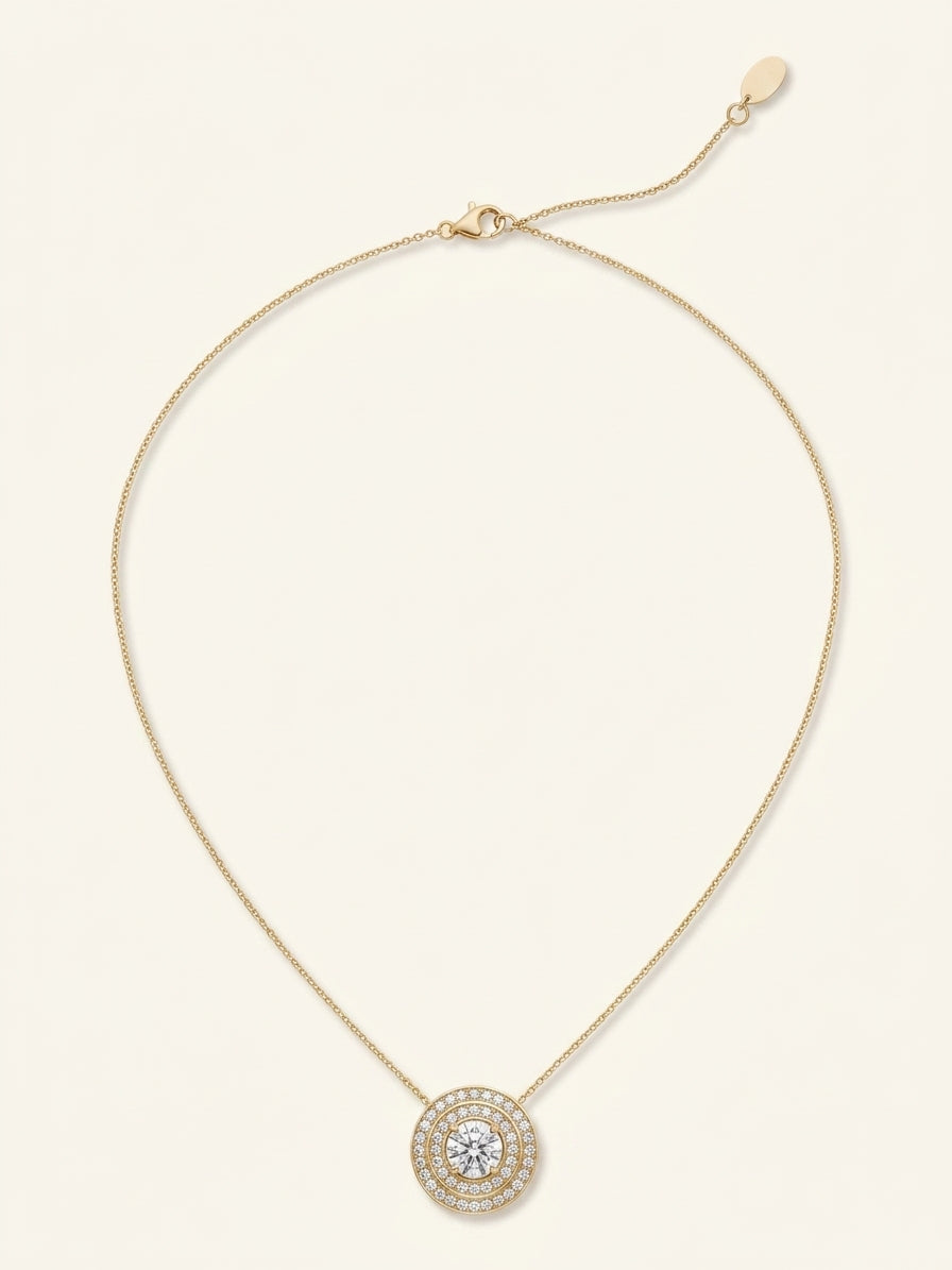 Cartier Trinity diamond pendant necklace 18ct gold, UK version