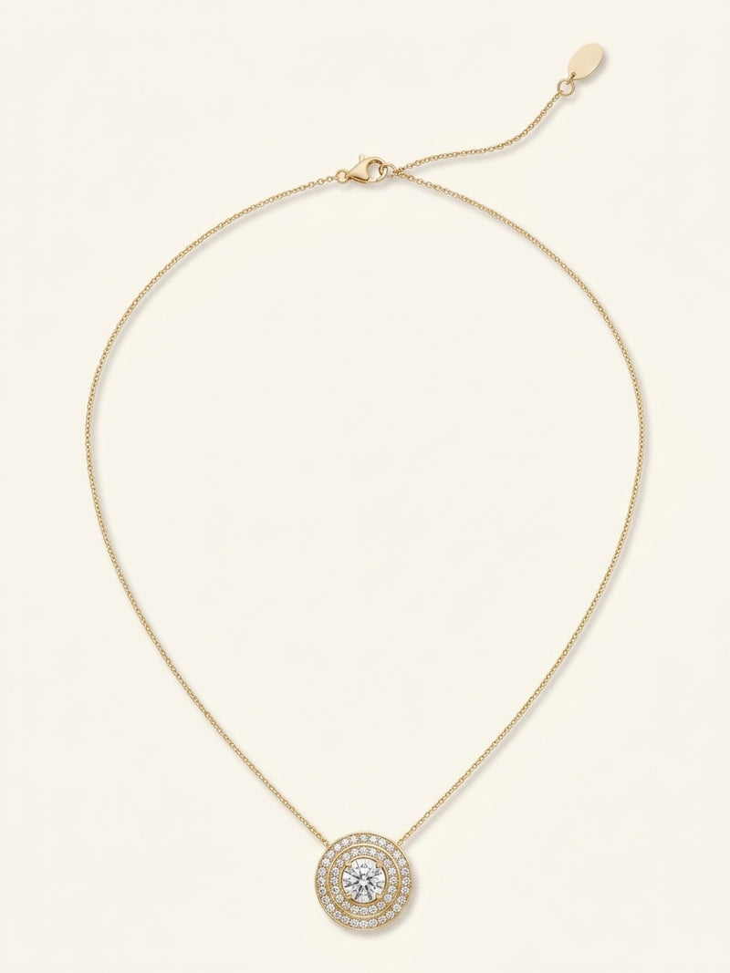 Cartier Trinity diamond pendant necklace 18ct gold, UK version