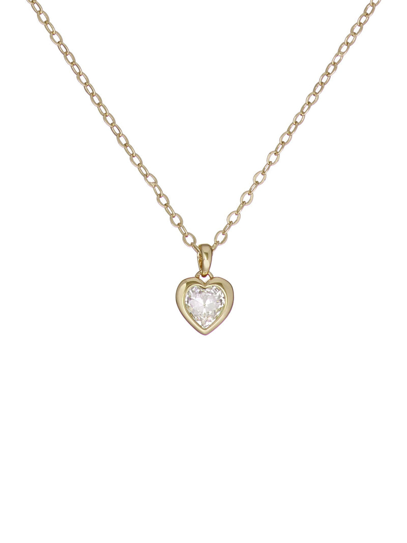 Ted Baker Rose Gold Tone HANNELA: Crystal Heart Pendant Necklace