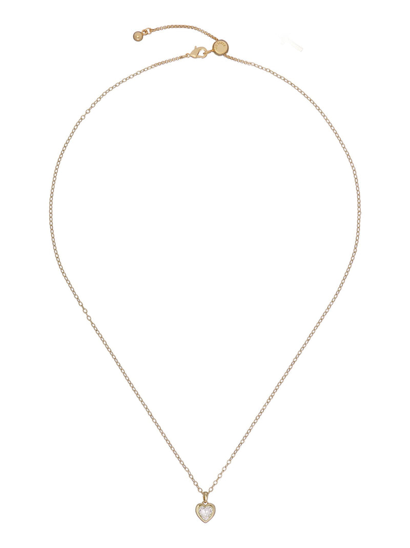 Ted Baker Rose Gold Tone HANNELA: Crystal Heart Pendant Necklace