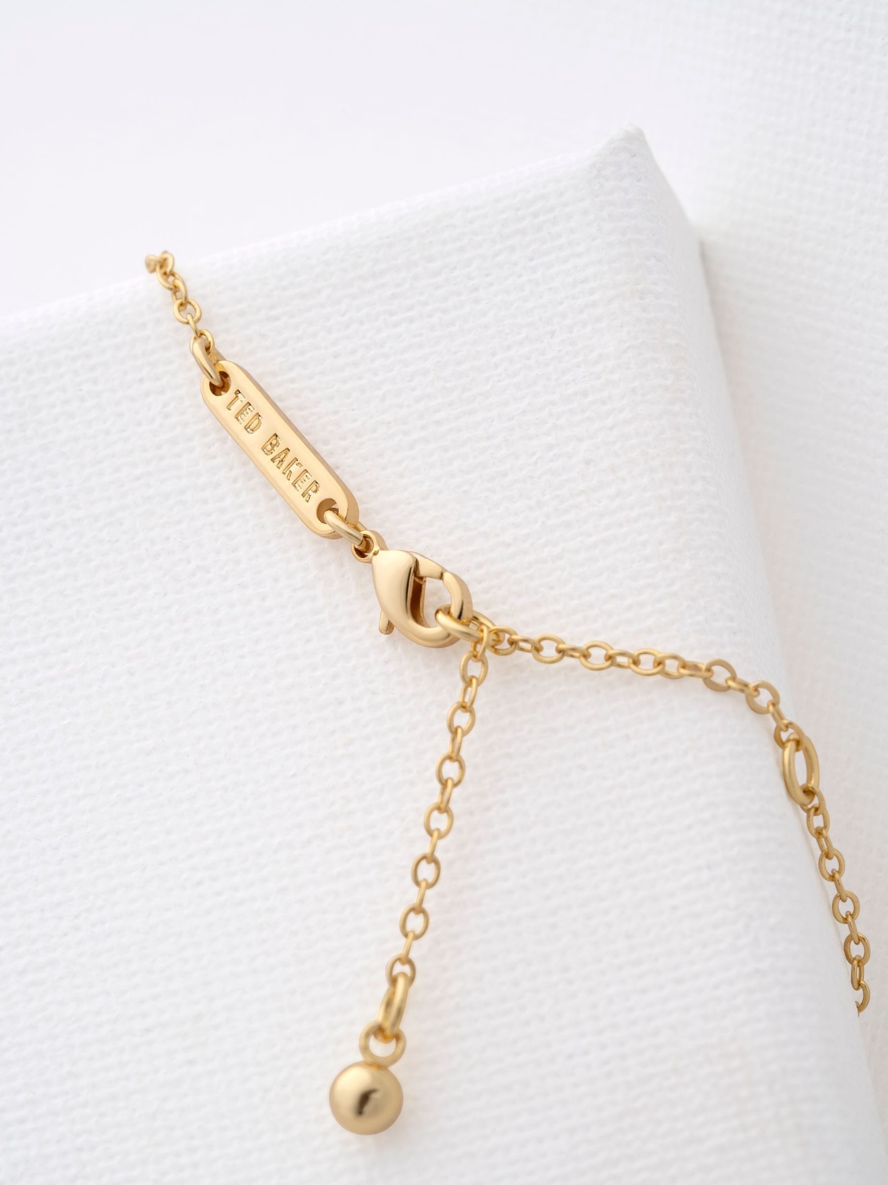 Ted Baker Rose Gold Tone HANNELA: Crystal Heart Pendant Necklace
