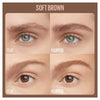 Maybelline Super Fluff 255 Soft Brown eyebrow mousse, imported from the UK