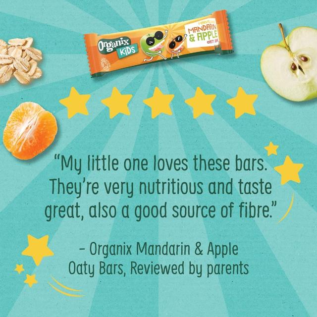 Organix KIDS Marvellous Mandarin & Apple Organic Oat Snack Bars Multi   6 x 23g GOODS M&S   