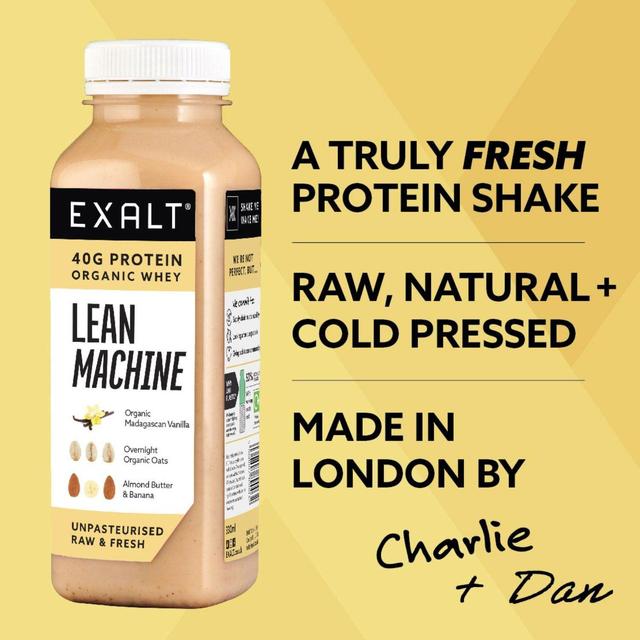 EXALT Lean Machine Fresh Protein Shake Organic Madagascan Vanilla   330ml GOODS M&S   