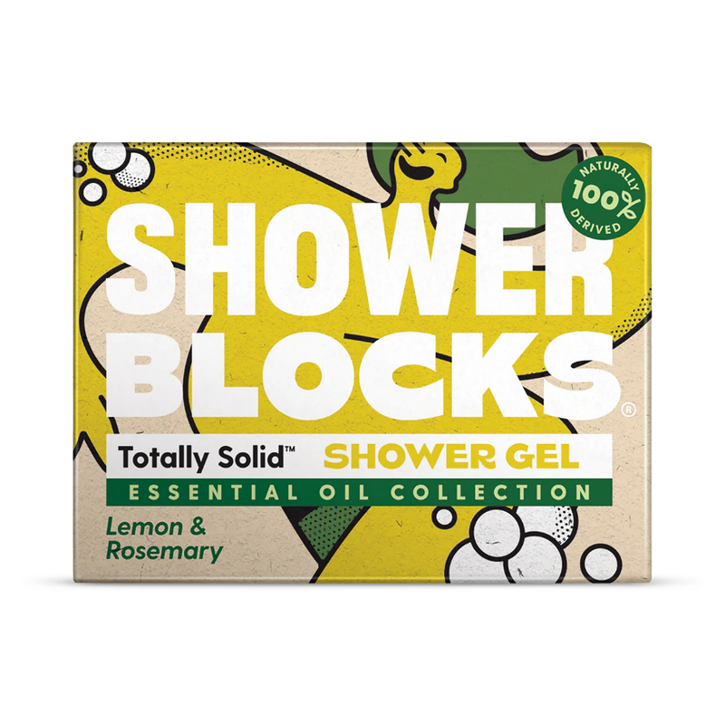 EO Range lemon rosemary shower block 100g, imported from the UK
