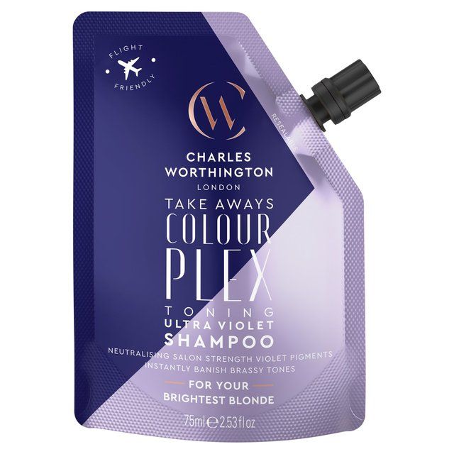 Charles Worthington Colourplex Toning Ultra Violet Shampoo Takeaway   75ml GOODS M&S   